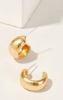 Wide Half Hoop Earrings